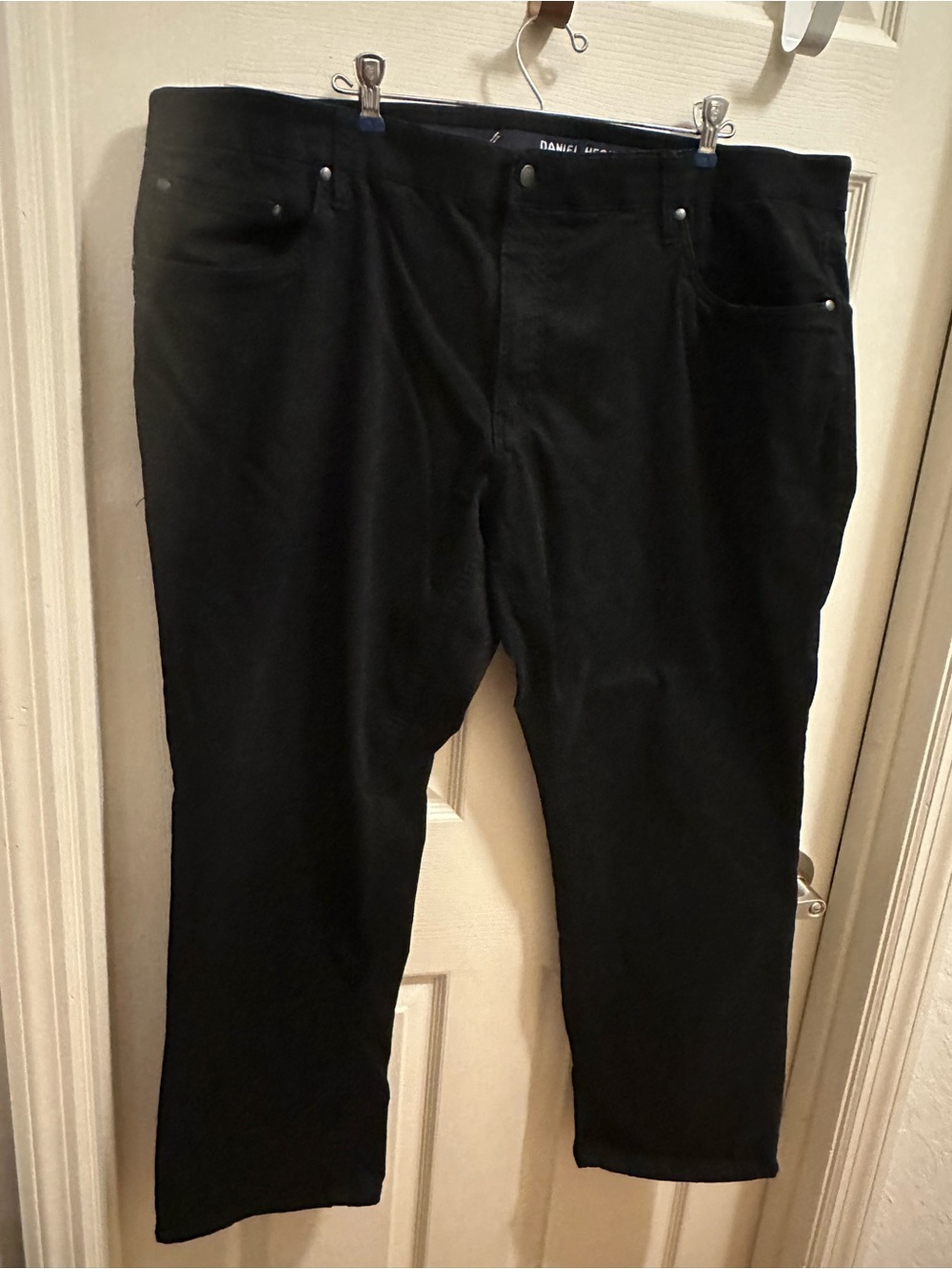 Daniel Hechter Black Trousers (Stretch Lightweight Denim) Zipper and Button